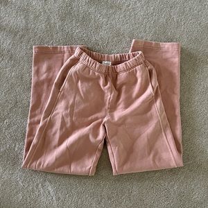 Aritzia wilfred free fleece sweatpants in deep taupe